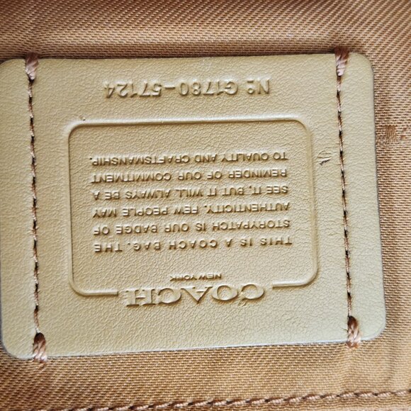 Coach Edie Brown Leather Shoulder Bag Purse - Picture 14 of 14